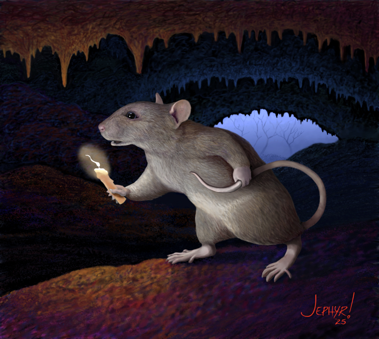 Any Old Cats Down There Digital Painting - Copyright 2025 - Jephyr - All Rights Reserved - NOAI NO AI USE
